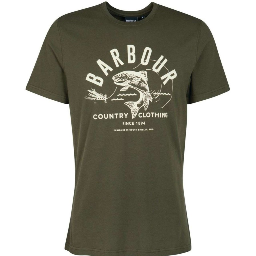 Clothing * | Quality Guarantee Barbour Mens Country Clothing Tee