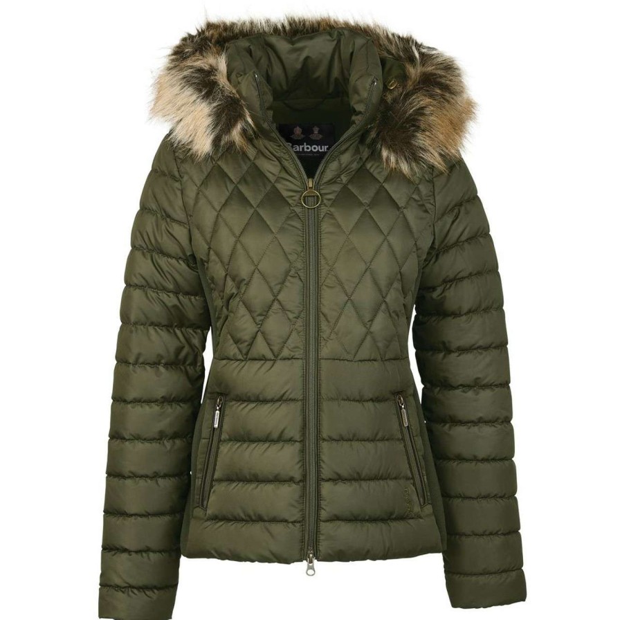 Jackets * | Cheap Barbour Womens Mallow Quilted Jacket