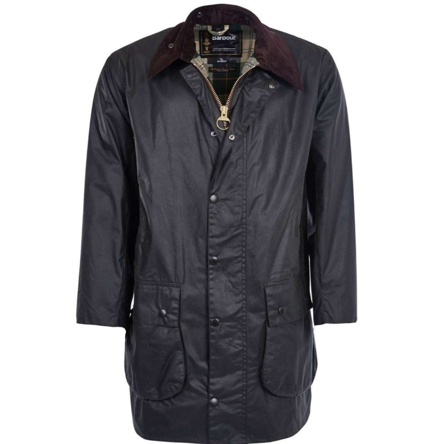 Jackets * | Discount Barbour Mens Border Wax Jacket