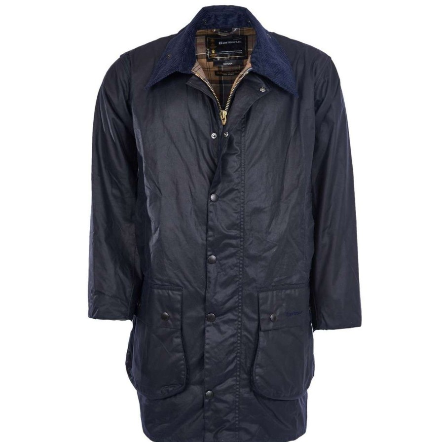 Jackets * | Discount Barbour Mens Border Wax Jacket