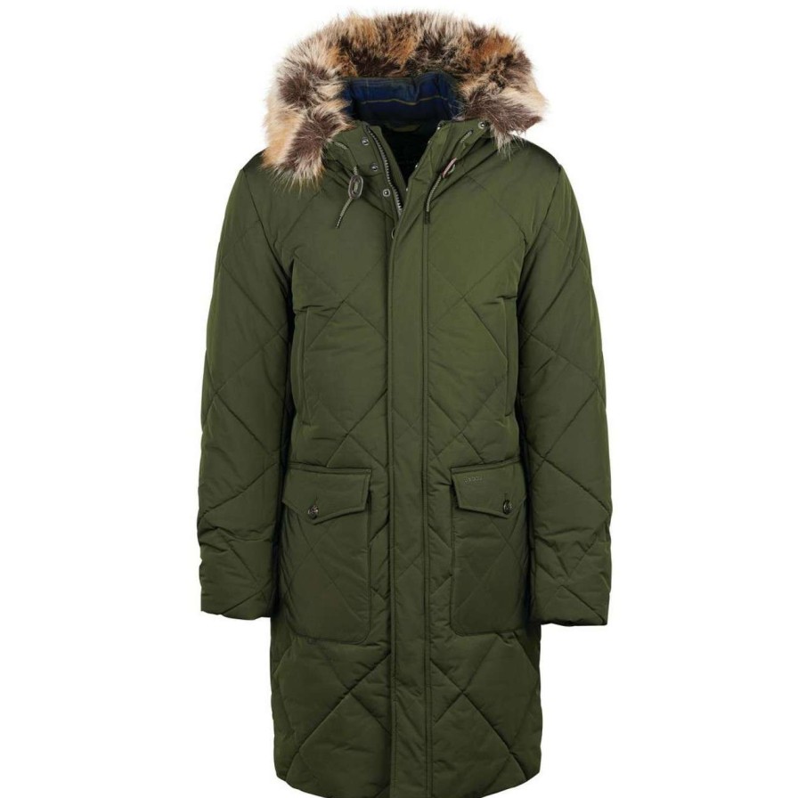 Jackets * | Best Price Barbour Mens Dalbigh Parka Quilted Jacket