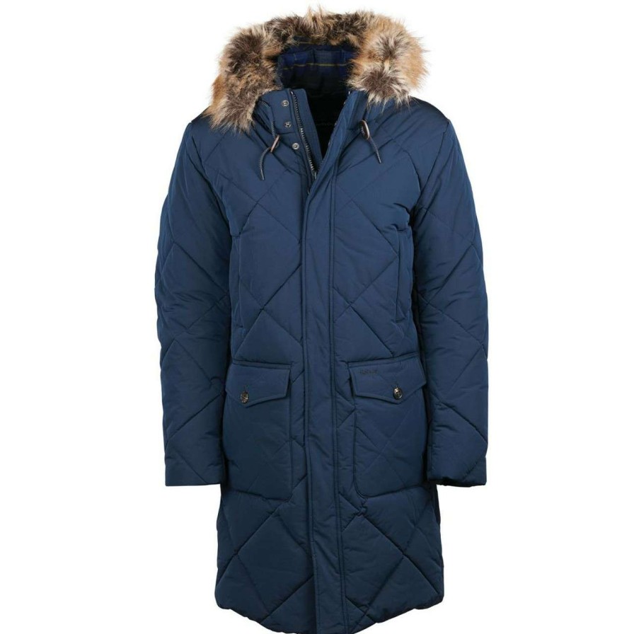 Jackets * | Best Price Barbour Mens Dalbigh Parka Quilted Jacket