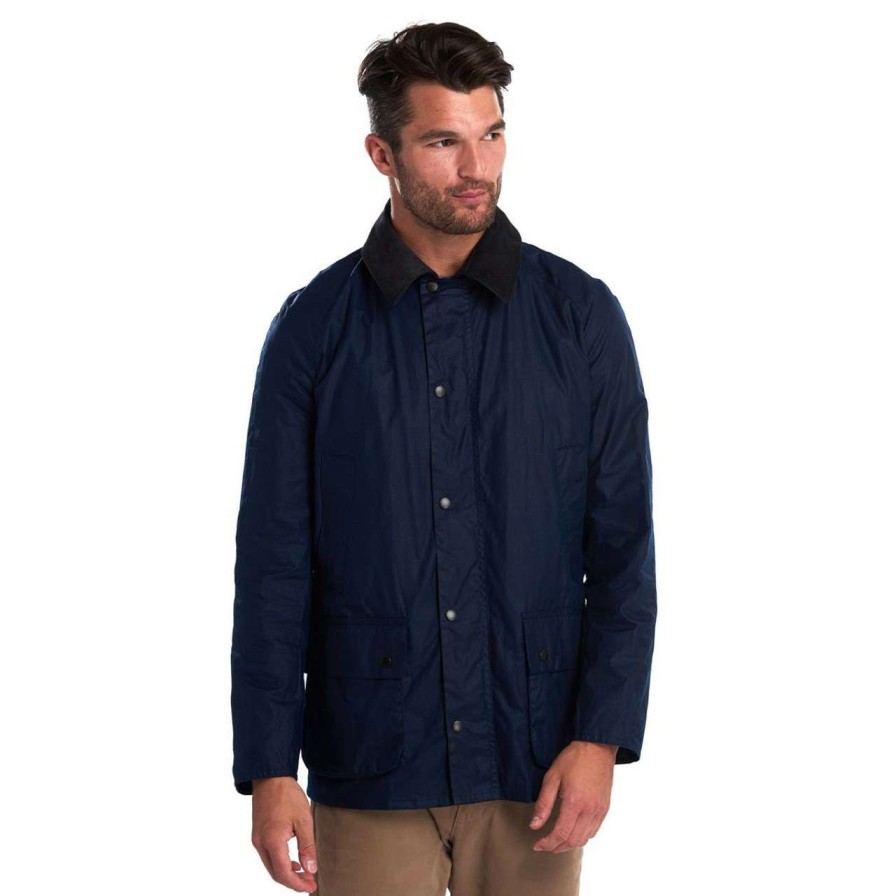 Jackets * | Best Quality Barbour Mens Lightweight Ashby Wax Jacket