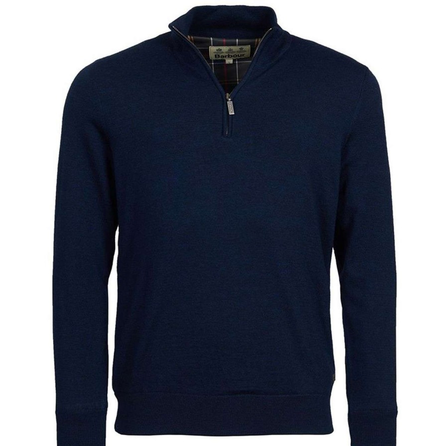 Clothing * | Best Price Barbour Mens Gamlan Half Zip