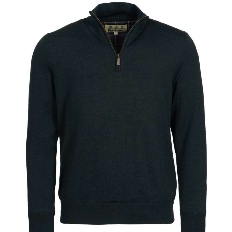 Clothing * | Best Price Barbour Mens Gamlan Half Zip