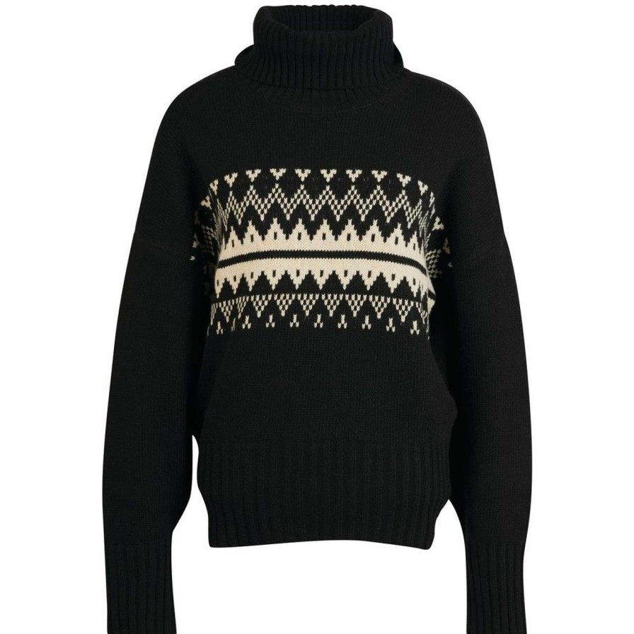 Clothing * | Cheap Barbour Womens Cassius Knit Jumper Black