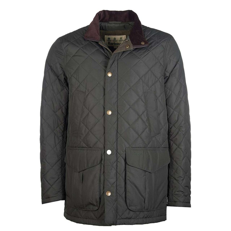 Jackets * | New Threads Barbour Mens Devon Quilted Jacket