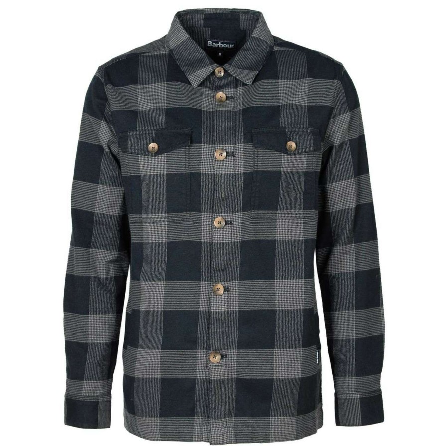 Clothing * | Discount Barbour Mens Potter Overshirt