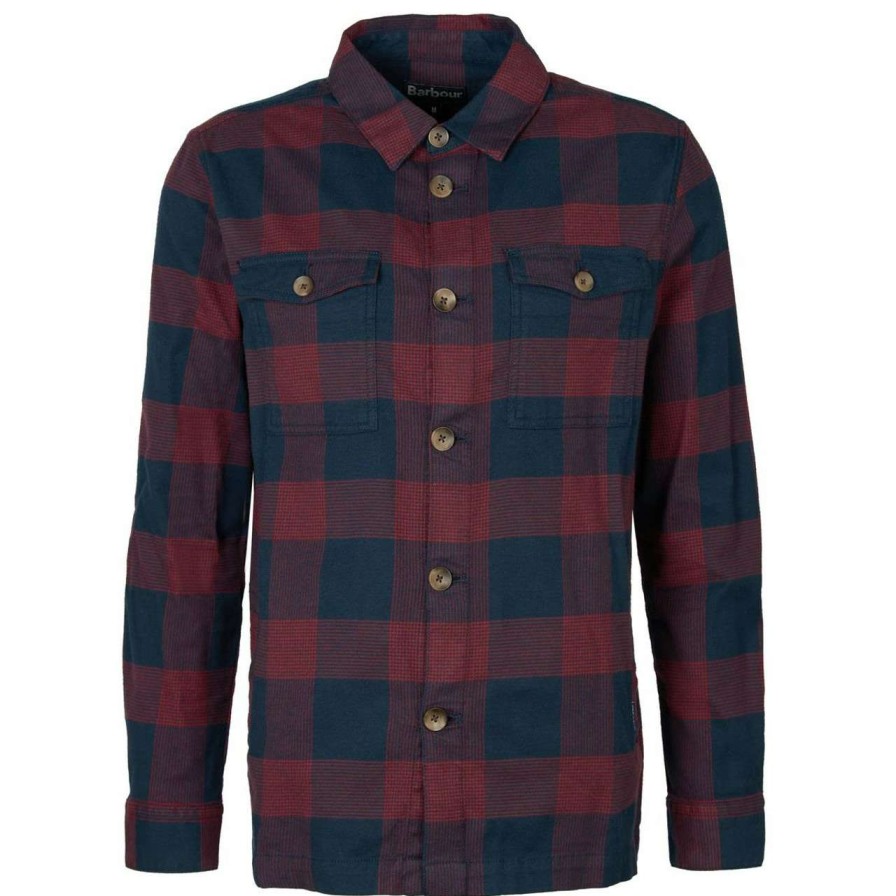 Clothing * | Discount Barbour Mens Potter Overshirt