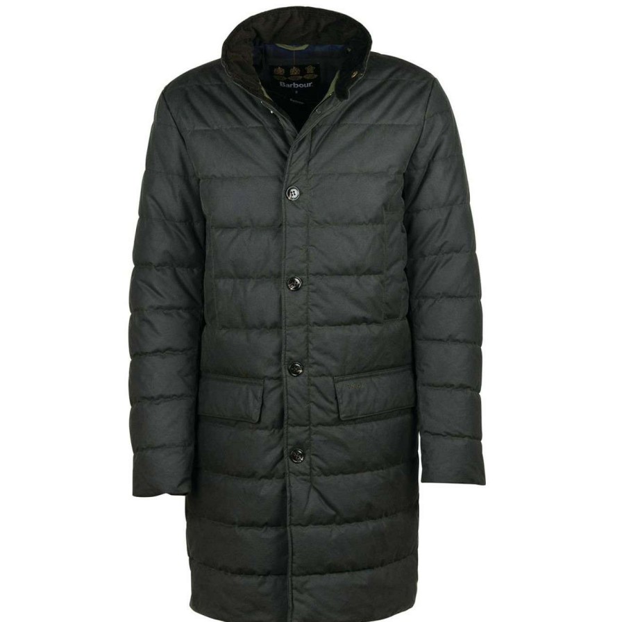 Jackets * | Best-Selling Barbour Mens Baffle Mac Wax Jacket