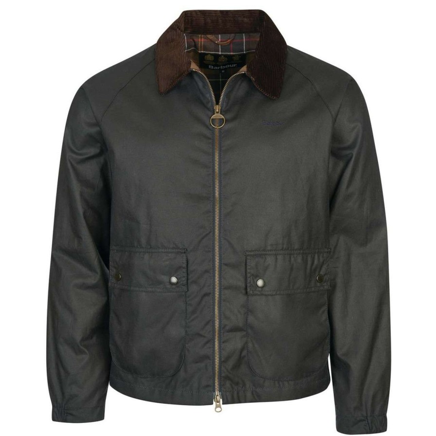 Jackets * | Best Quality Barbour Mens Dom Wax Jacket