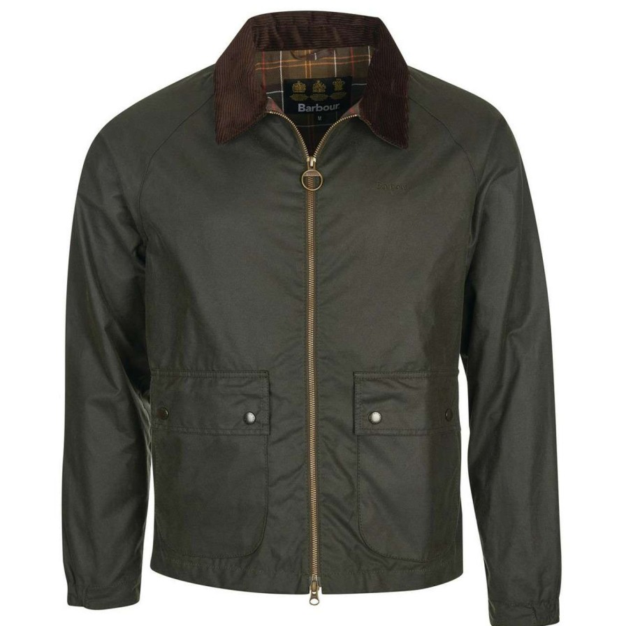 Jackets * | Best Quality Barbour Mens Dom Wax Jacket