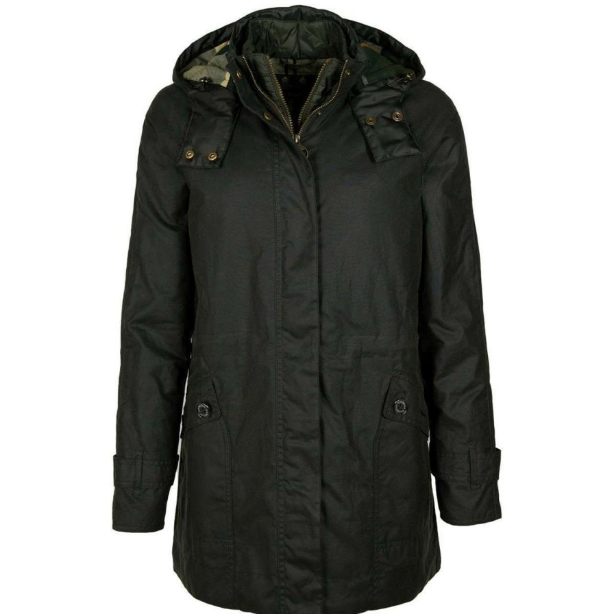 Jackets * | Cheap Barbour Womens Cannich Wax Jacket