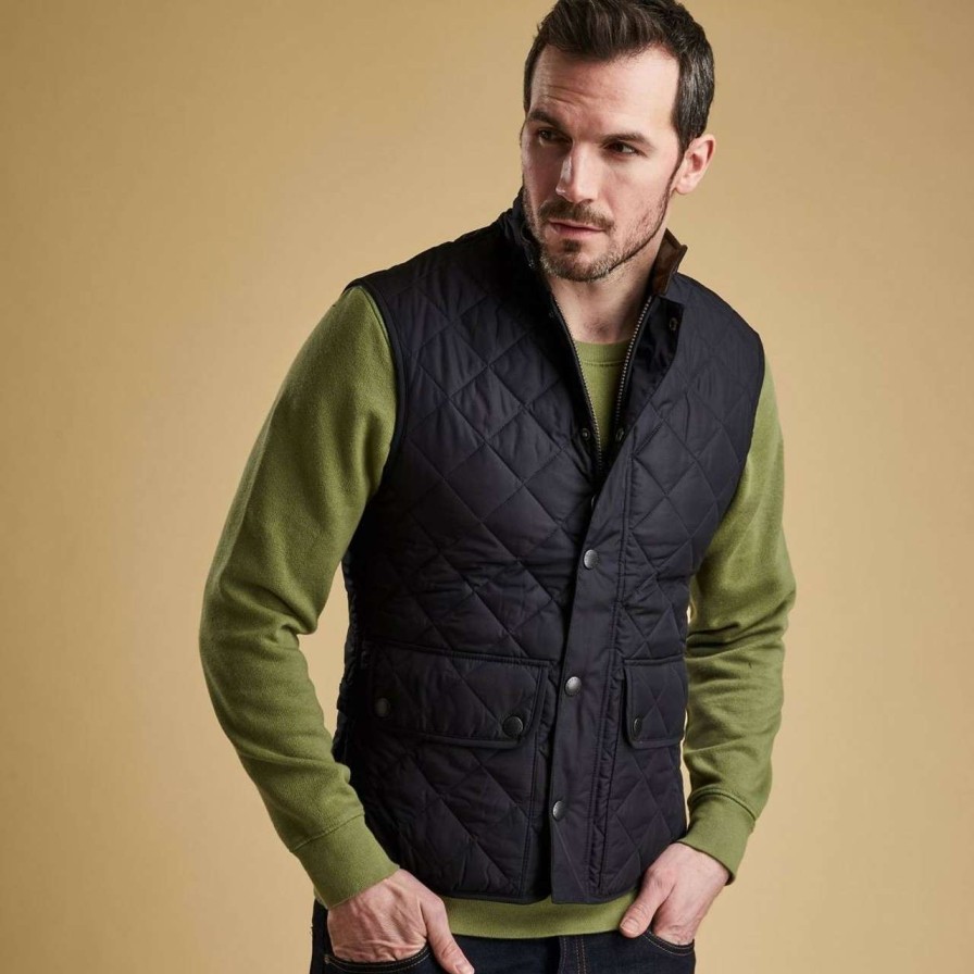 Clothing * | Flash Sale Barbour Mens Lowerdale Quilted Gilet