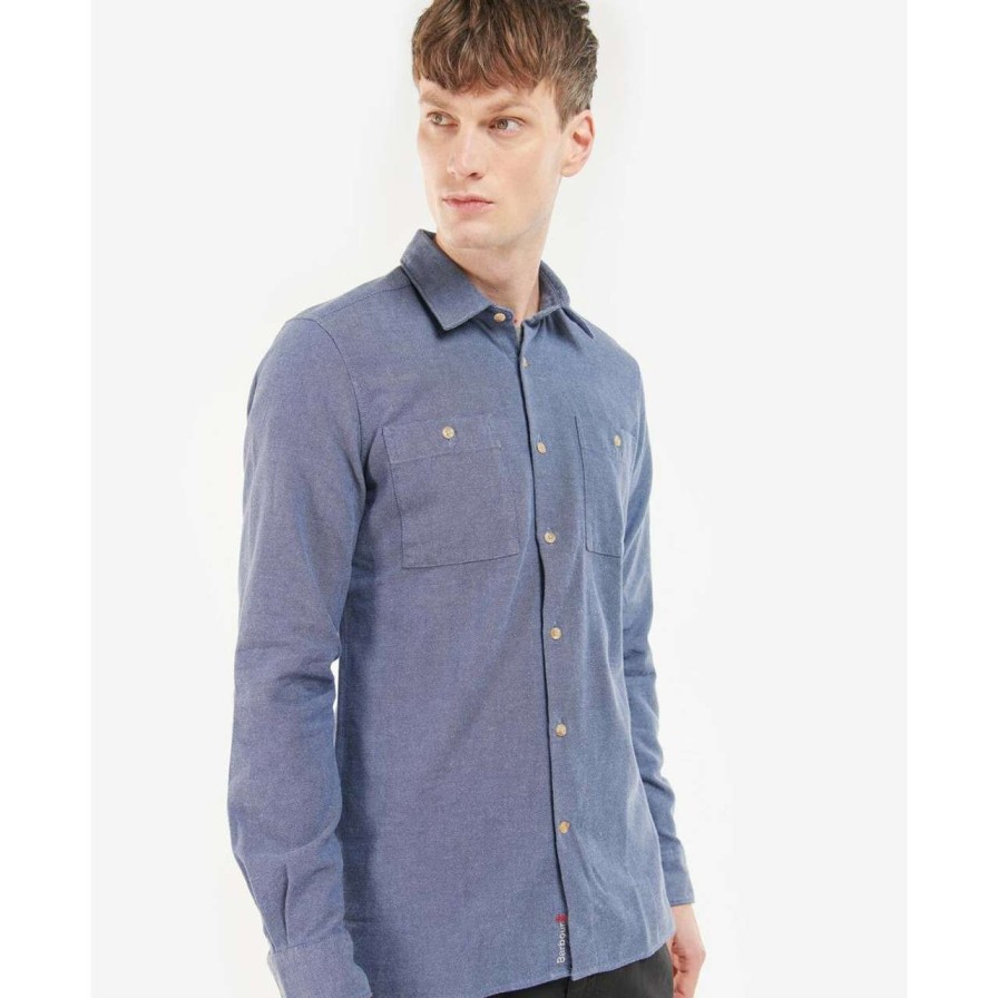 Clothing * | Best Quality Barbour Mens Ennerdale Shirt Chambray