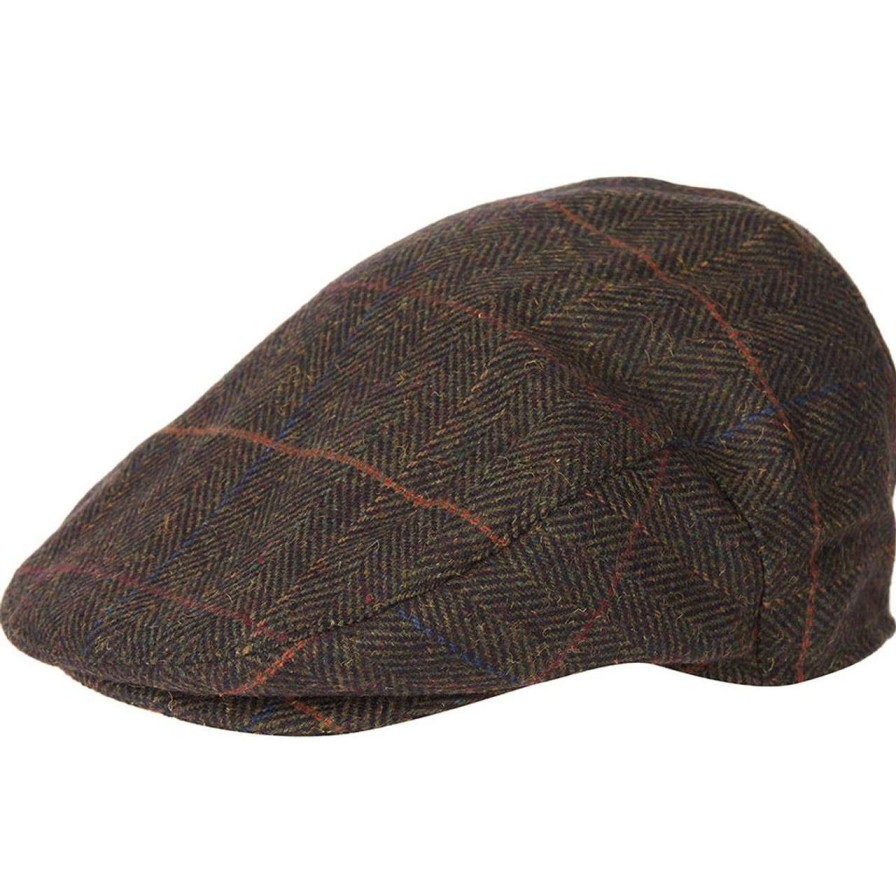 Accessories * | Best Price Barbour Mens Wilkin Flat Cap