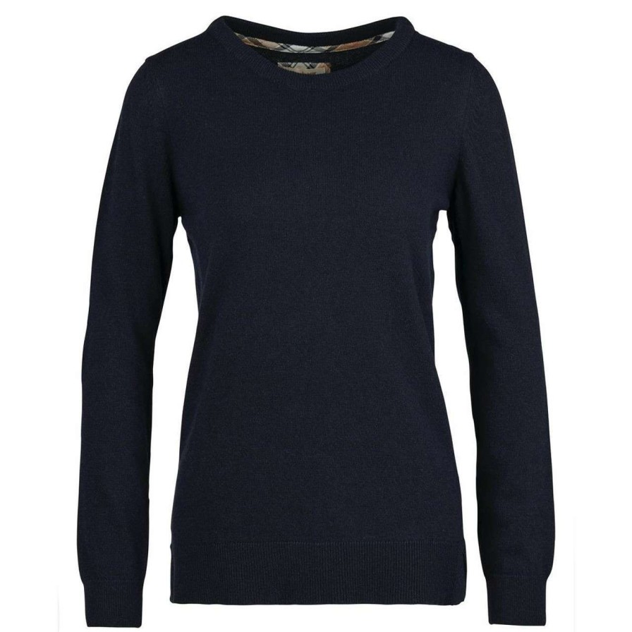 Clothing * | Online Sales Barbour Womens Pendle Crew Knit Jumper