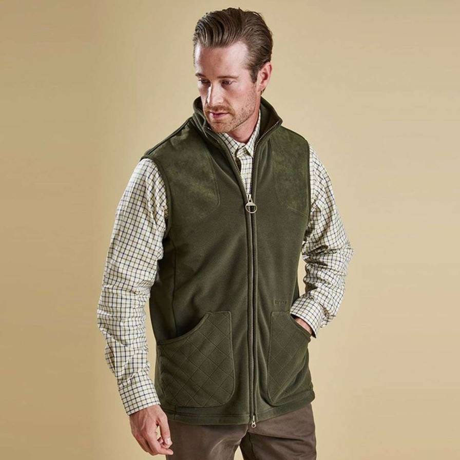 Clothing * | Best Price Barbour Mens Dunmoor Fleece Gilet