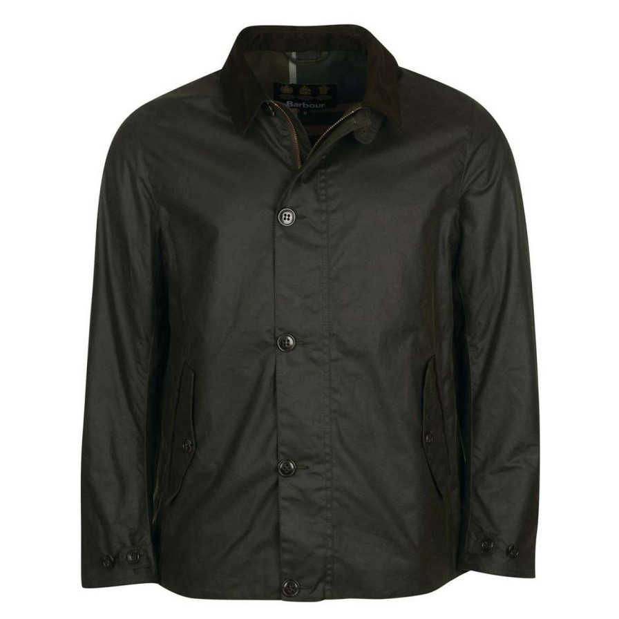 Jackets * | Closeout Sale Barbour Mens Commuter Wax Jacket