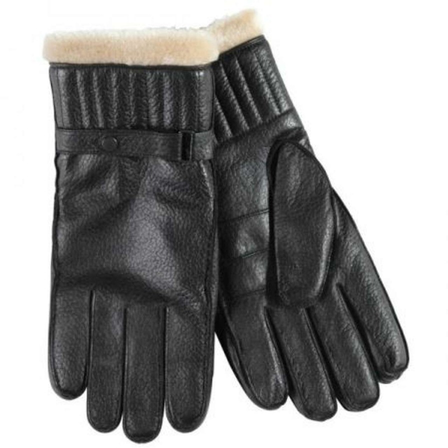 Accessories * | Best Price Barbour Mens Leather Utility Glove