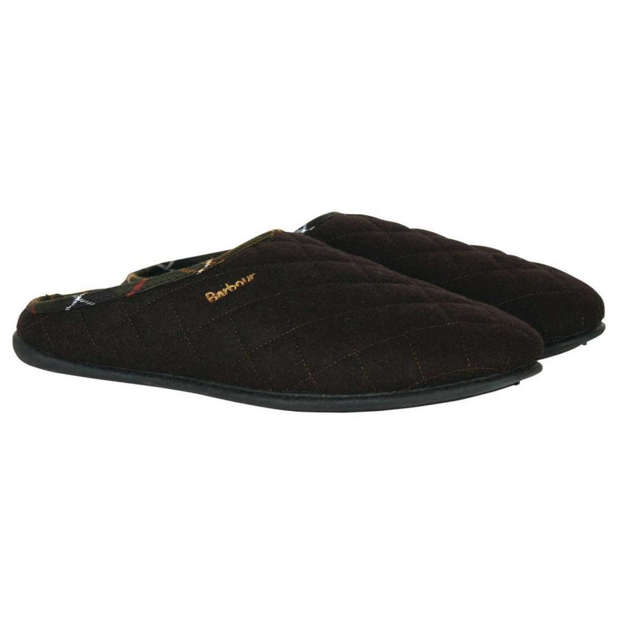 Footwear * | Closeout Sale Barbour Mens Swinburne Slippers