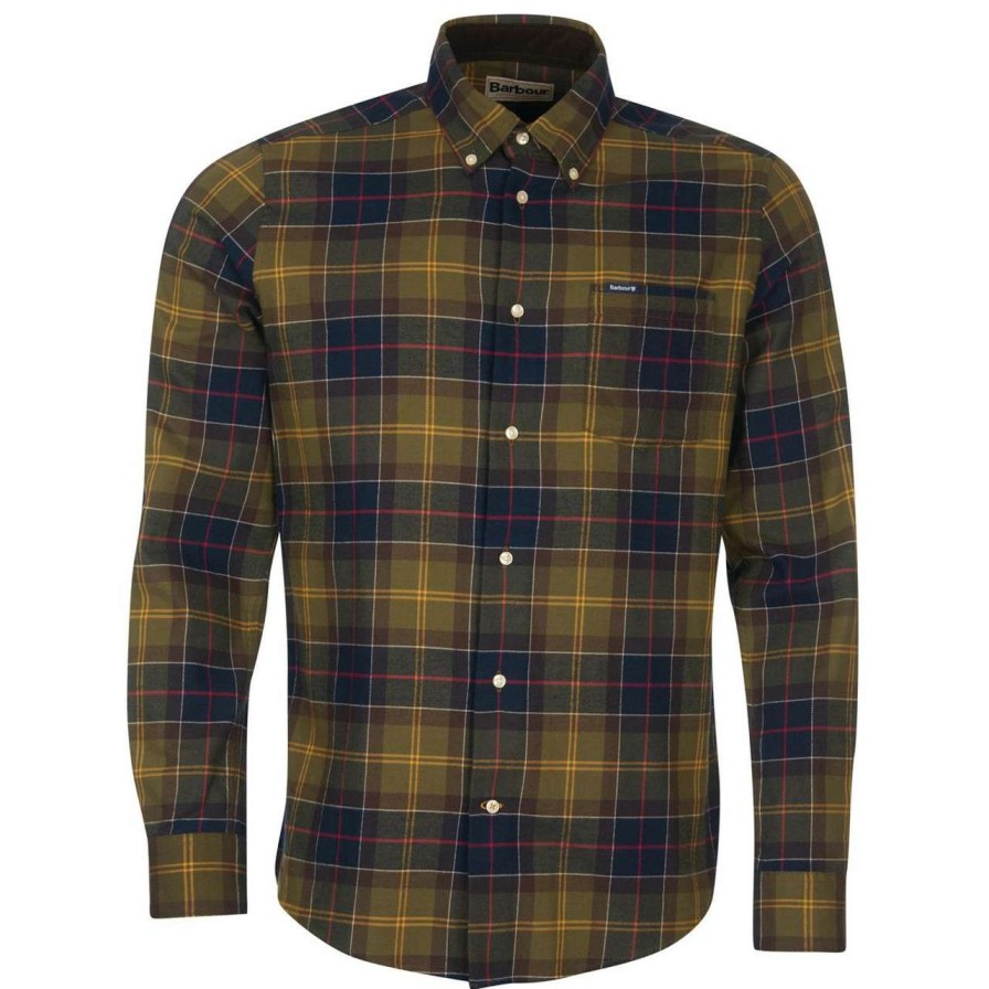 Clothing * | Shop Barbour Mens Fortrose Tailored Shirt Classic Tartan