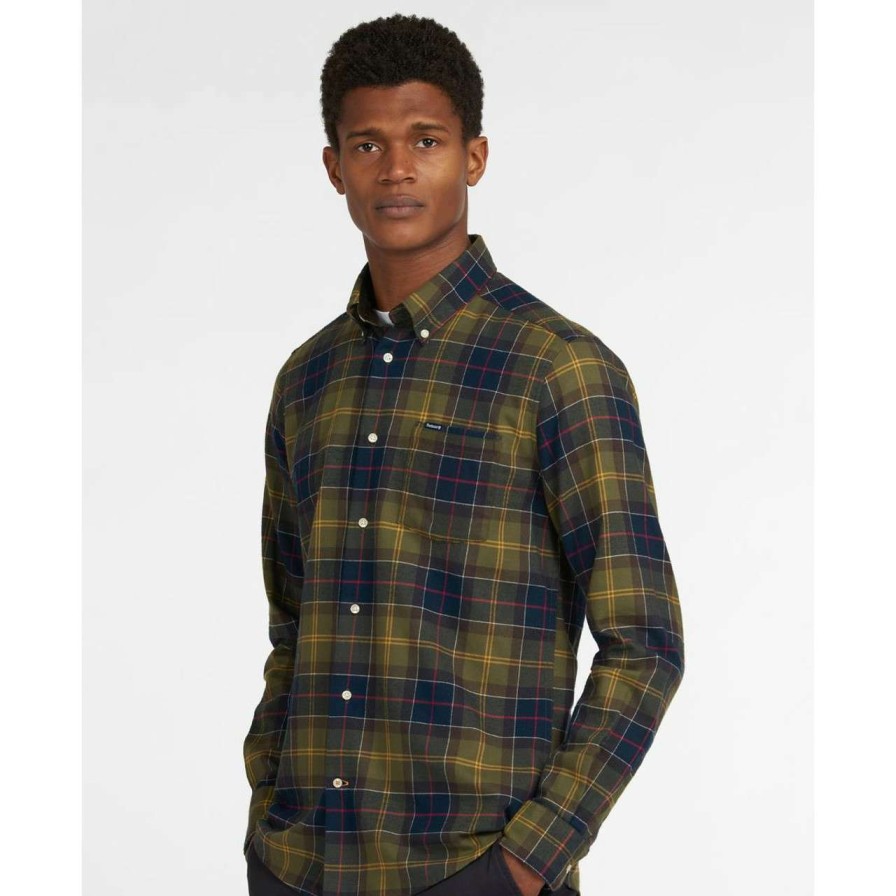 Clothing * | Shop Barbour Mens Fortrose Tailored Shirt Classic Tartan