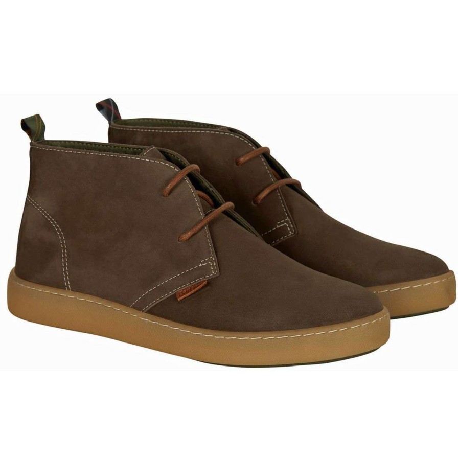 Footwear * | 100% Guarantee Barbour Mens Yuma Chukka Boots Sand Suede