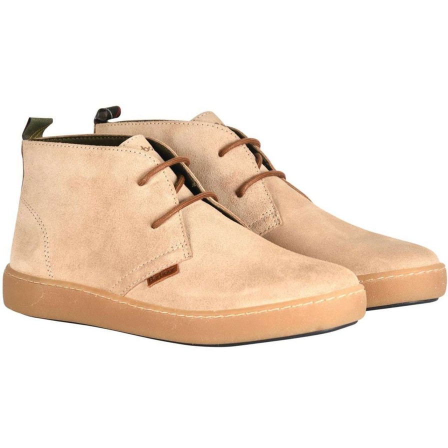 Footwear * | 100% Guarantee Barbour Mens Yuma Chukka Boots Sand Suede