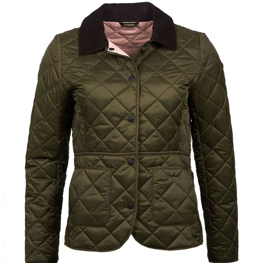 Jackets * | New Threads Barbour Womens Deveron Quilted Jacket