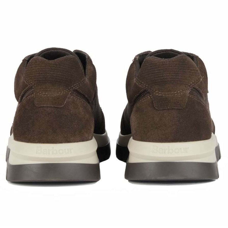 Footwear * | Discount Online Barbour Mens Armstrong Trainers Choco