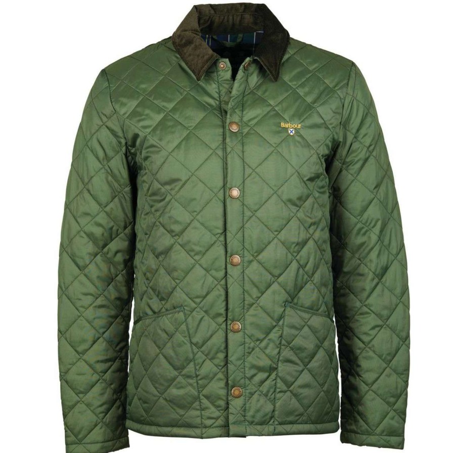 Jackets * | Discount Barbour Mens Crested Liddesdale Quilted Jacket