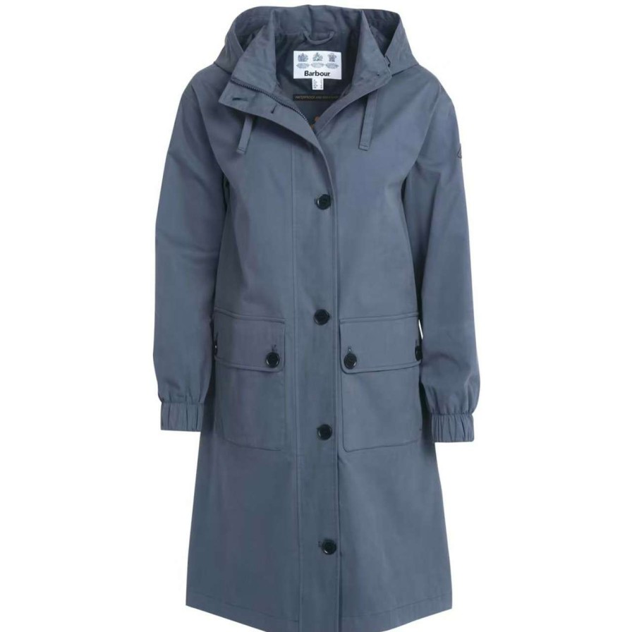 Jackets * | Quality Guarantee Barbour Womens Picnic Jacket Summer Navy