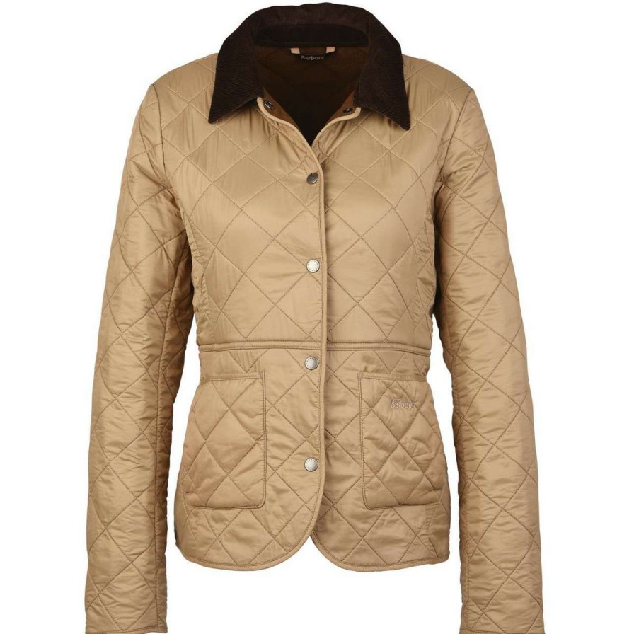 Jackets * | Best-Selling Barbour Womens Deveron Polarquilt Jacket