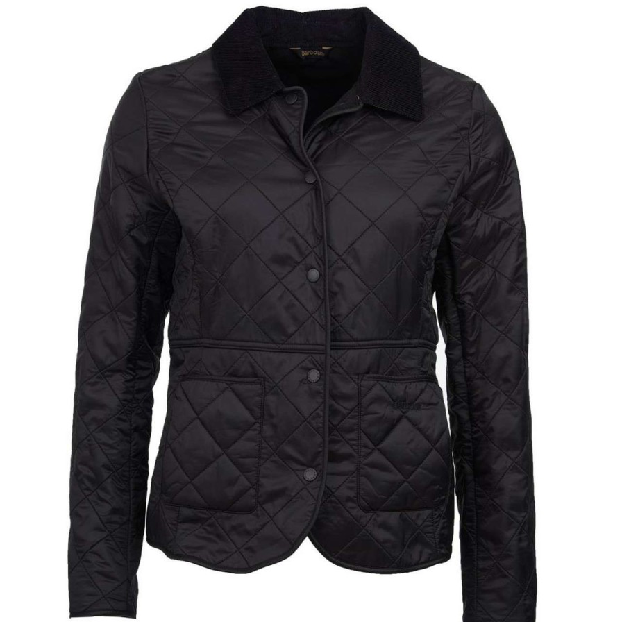 Jackets * | Best-Selling Barbour Womens Deveron Polarquilt Jacket