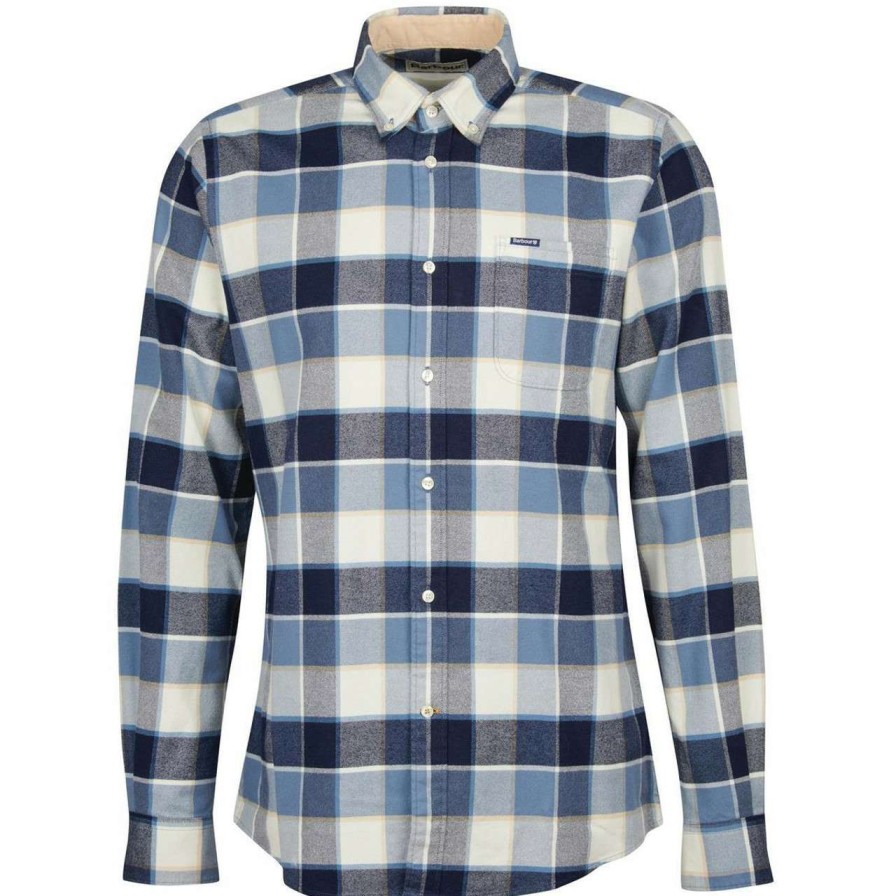 Clothing * | Discount Store Barbour Mens Valley Tailored Shirt