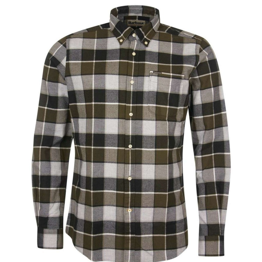 Clothing * | Discount Store Barbour Mens Valley Tailored Shirt