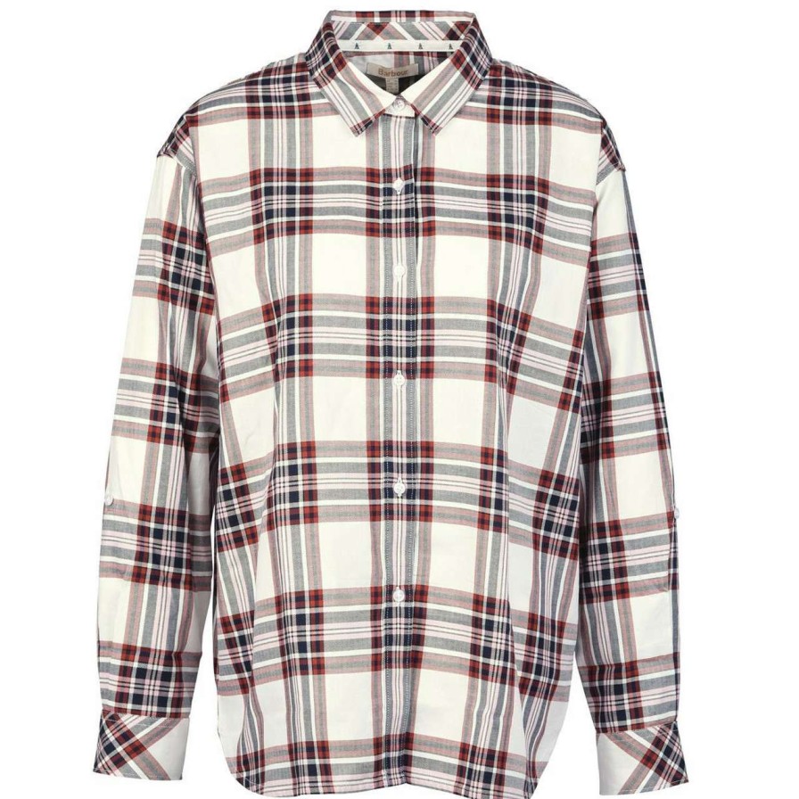 Clothing * | Quality Guarantee Barbour Womens Bethwin Shirt Cloud Check