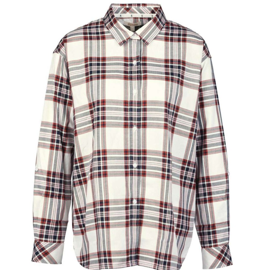 Clothing * | Quality Guarantee Barbour Womens Bethwin Shirt Cloud Check