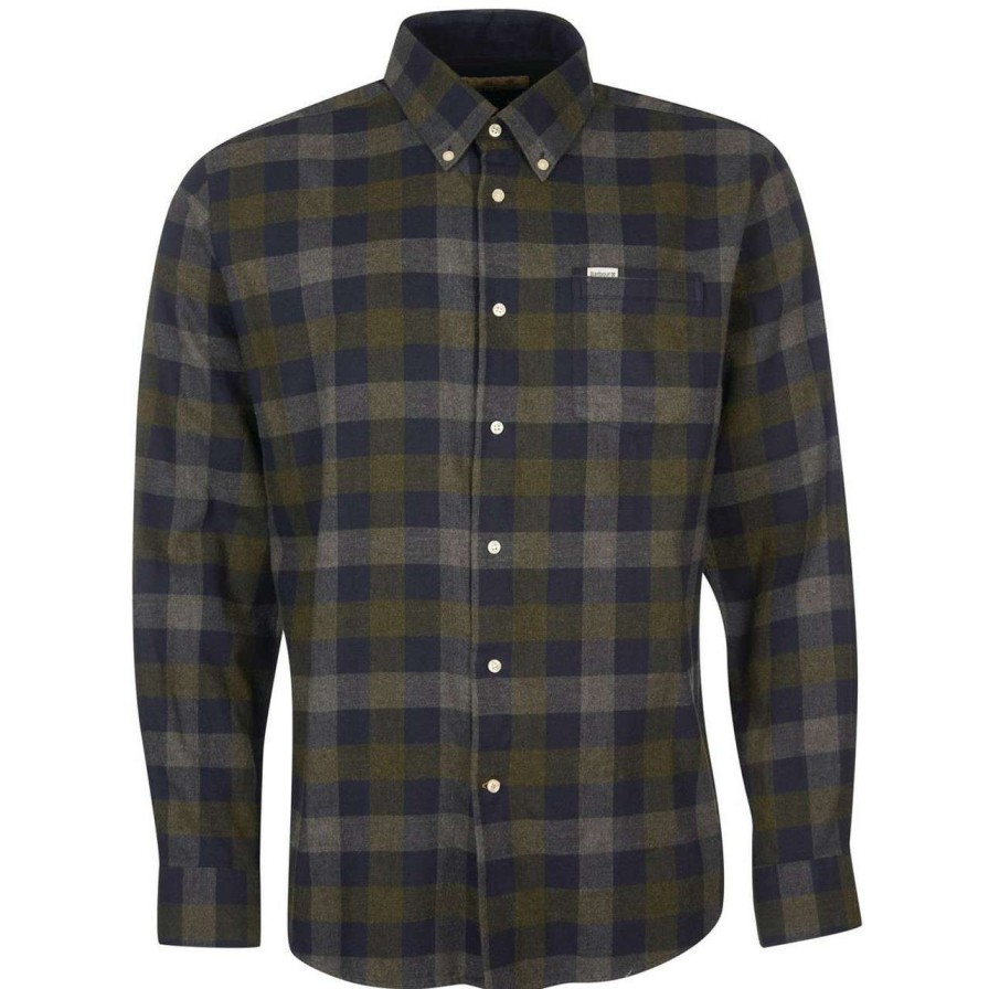 Clothing * | Best-Selling Barbour Mens Westoe Shirt Navy