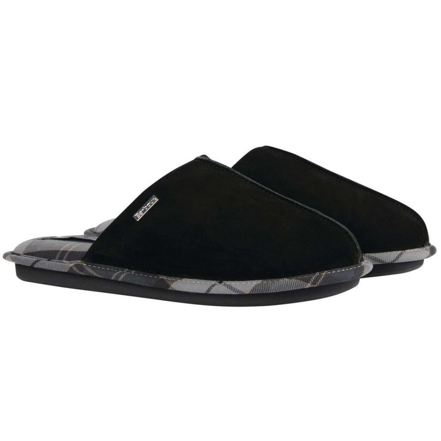 Footwear * | New Threads Barbour Mens Foley Slippers