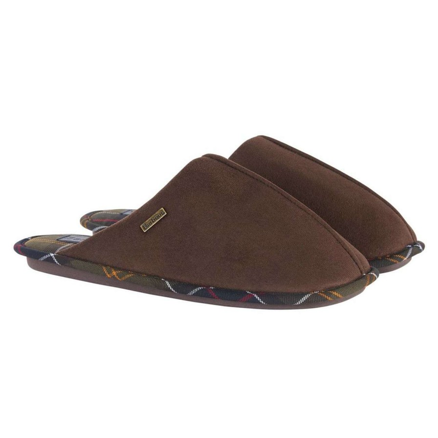 Footwear * | New Threads Barbour Mens Foley Slippers