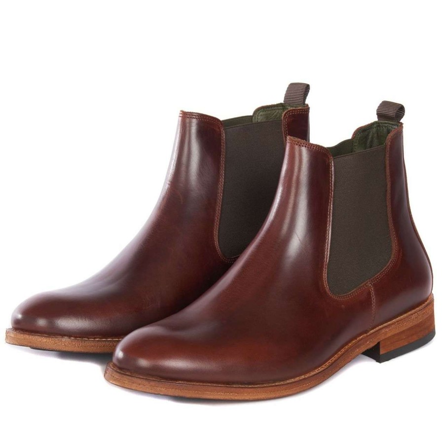 Footwear * | Discount Store Barbour Mens Bedlington Boots Mahogany