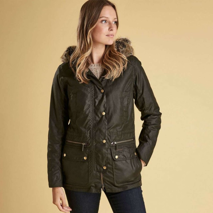 Jackets * | Cheap Barbour Womens Kelsall Wax Jacket