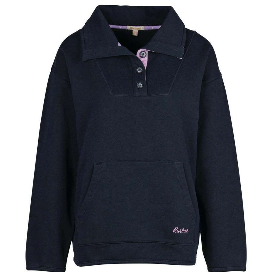 Clothing * | New Threads Barbour Womens Fairbarn Overlayer Jumper