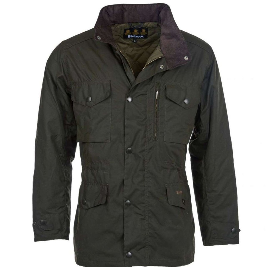 Jackets * | Flash Sale Barbour Mens Sapper Wax Jacket