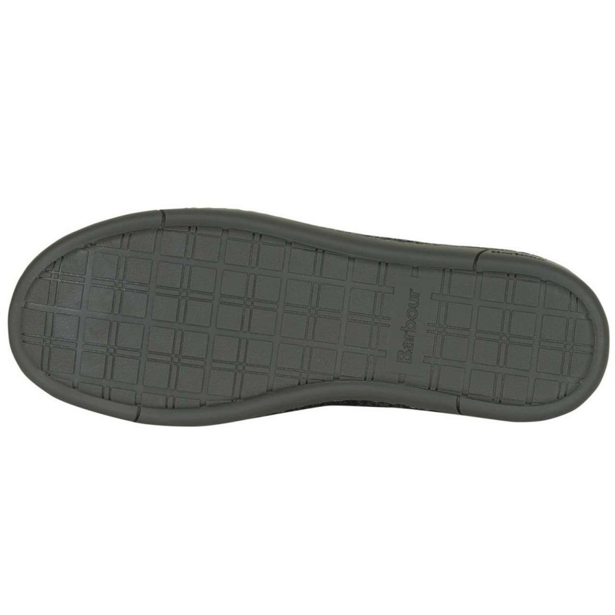 Footwear * | Discount Barbour Womens Riley Slippers Dk Grey