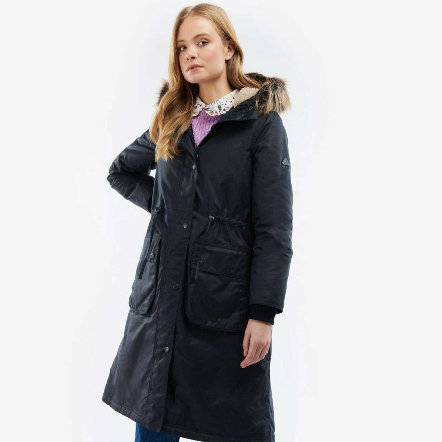 Jackets * | Best Price Barbour Womens Amberley Wax Jacket