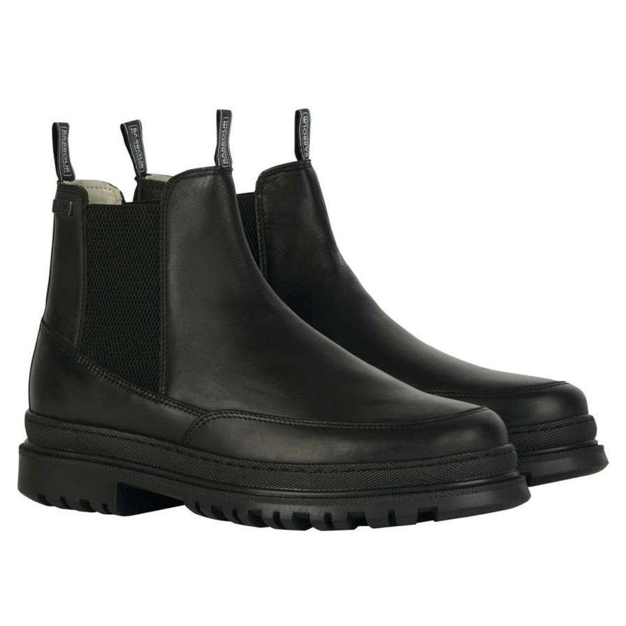 Footwear * | Online Store Barbour International Mens Lomond Boots Black