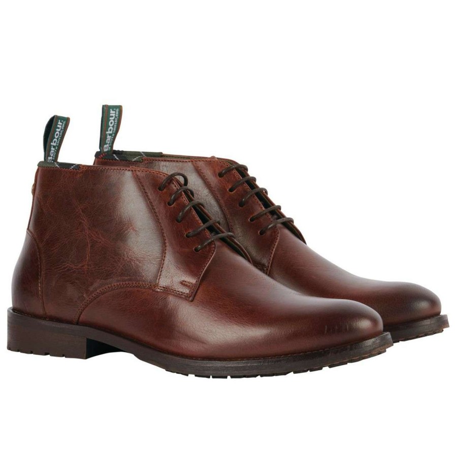 Footwear * | Discount Barbour Mens Irchester Boots Walnut